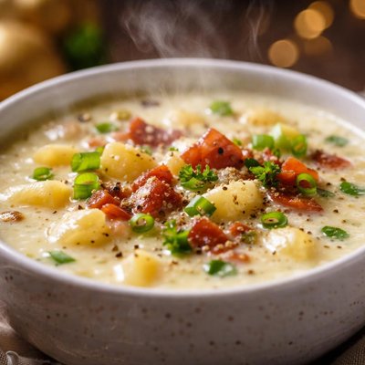 Image of Creamy Low Fat Potato Soup