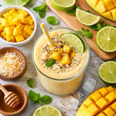 Image of Creamy Mango Lime Smoothie