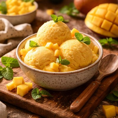Image of Creamy Mango Sorbet
