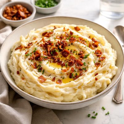 Image of Creamy Mashed Potatoes with Bacon