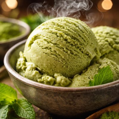 Image of Creamy Matcha Ice Cream