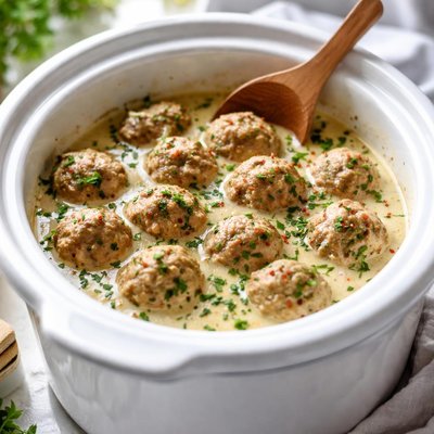 Image of Creamy Meatballs Crock Pot