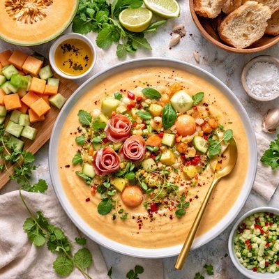 Image of Creamy Melon Gazpacho