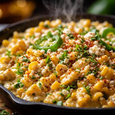 Image of Creamy Mexican Corn on the Skillet