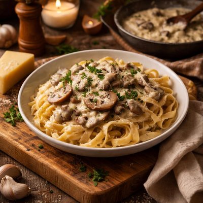 Image of Creamy Mushroom Sauce for Pasta