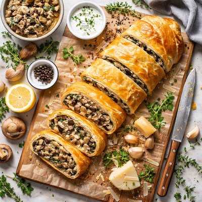 Image of Creamy Mushroom Strudel