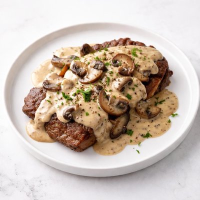 Image of Creamy Mushroom Whiskey Steak Sauce