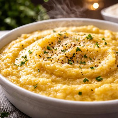 Image of Creamy Oven Baked Polenta
