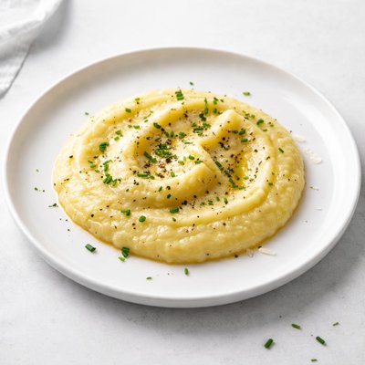 Image of Creamy Oven Roasted Polenta with Chives