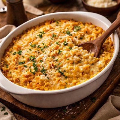 Image of Creamy Parmesan Corn Casserole