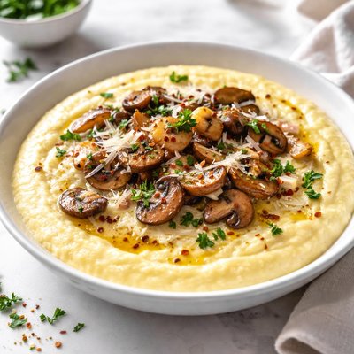 Image of Creamy Parmesan Garlic Polenta