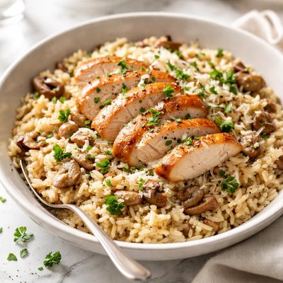Image of Creamy Parmesan Rice with Chicken