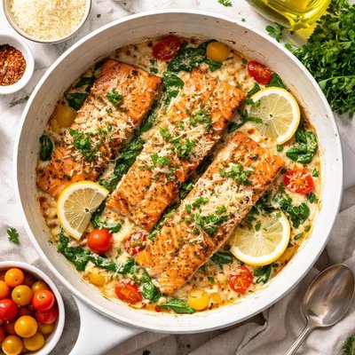 Image of Creamy Parmesan Salmon Fillet