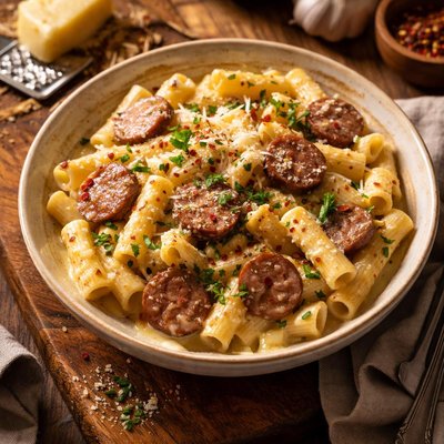 Image of Creamy Pasta and Sausage