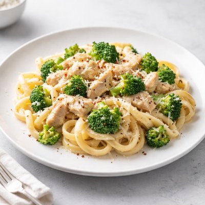 Image of Creamy Pasta with Chicken and Broccoli