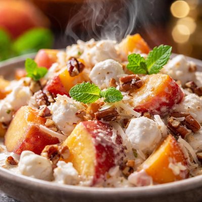 Image of Creamy Peach Salad