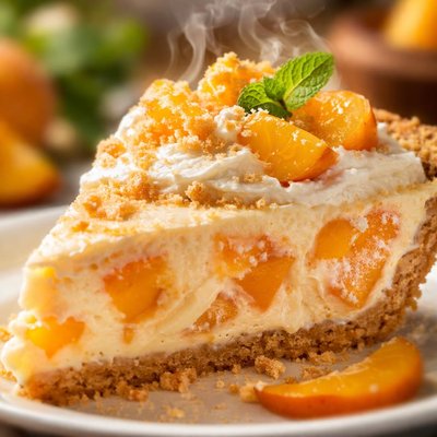 Image of Creamy Peaches Dream Pie