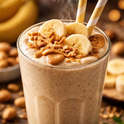 Image of Creamy Peanut Butter Banana Smoothie