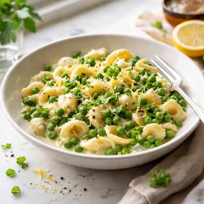 Image of Creamy Peas and Pasta