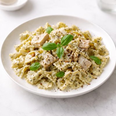 Image of Creamy Pesto Chicken Bow Ties