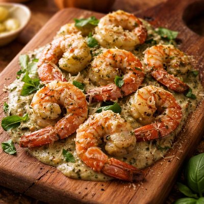 Image of Creamy Pesto Shrimp
