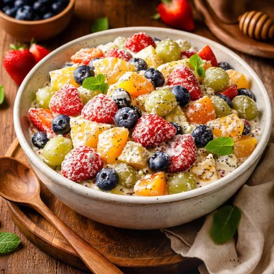 Image of Creamy Poppy Seed Fruit Salad