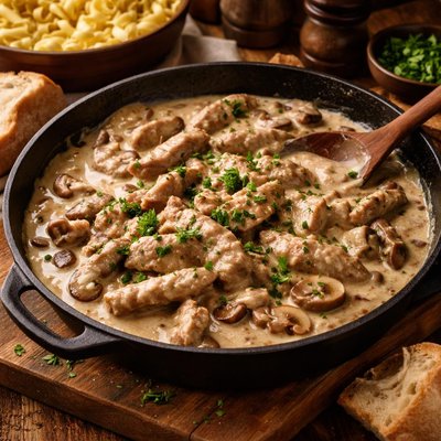 Image of Creamy Pork Stroganoff