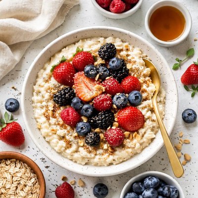Image of Creamy Porridge with Mixed Berries