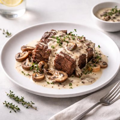 Image of Creamy Pot Roast with Mushroom Sauce