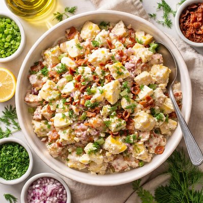 Image of Creamy Potato Salad with Herbs