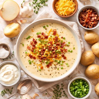 Image of Creamy Potato Soup with Onion