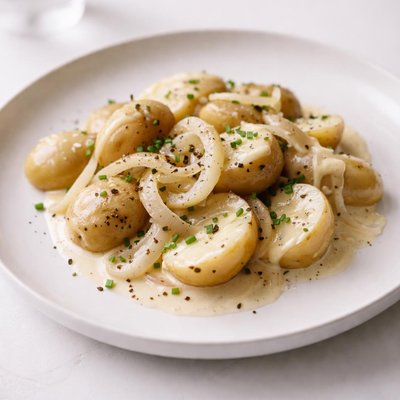 Image of Creamy Potatoes and Onions