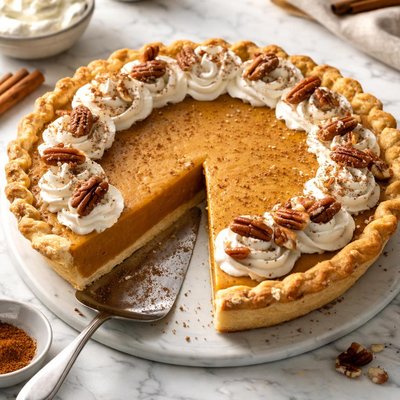 Image of Creamy Pumpkin Custard Pie