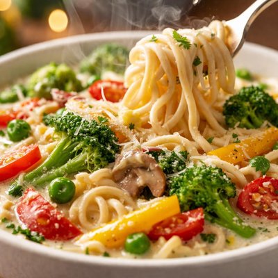 Image of Creamy Ramen Primavera