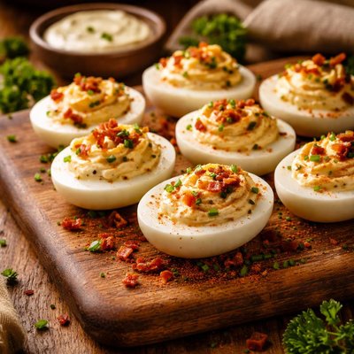 Image of Creamy Ranch Deviled Eggs