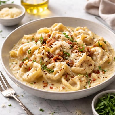 Image of Creamy Restaurant Style Tortellini