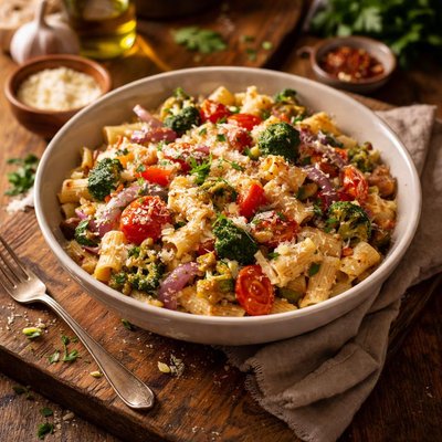 Image of Creamy Roast Veggie Pasta