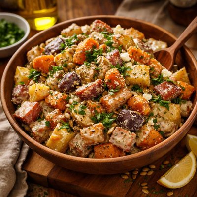 Image of Creamy Roasted Root Salad