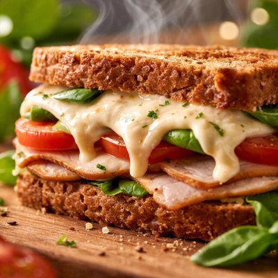 Image of Creamy Romano Cheese Sandwich