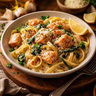 Image of Creamy Salmon Pasta