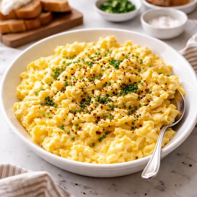 Image of Creamy Scrambled Eggs for a Crowd