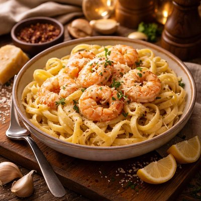 Image of Creamy Shrimp and Pasta