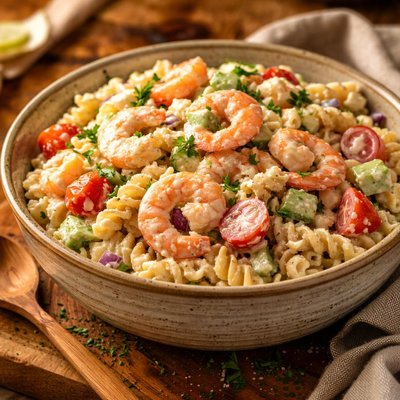 Image of Creamy Shrimp Pasta Salad