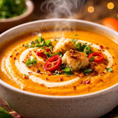 Image of Creamy Spicy Carrot Soup