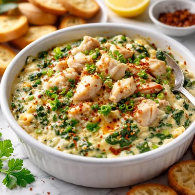 Image of Creamy Spinach and Crab Meat Dip