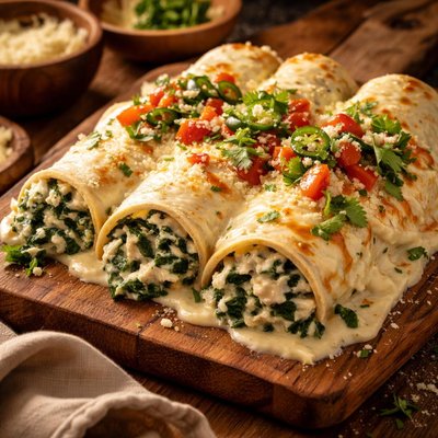 Image of Creamy Spinach Enchiladas