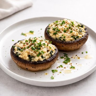 Image of Creamy Stuffed Portabellas