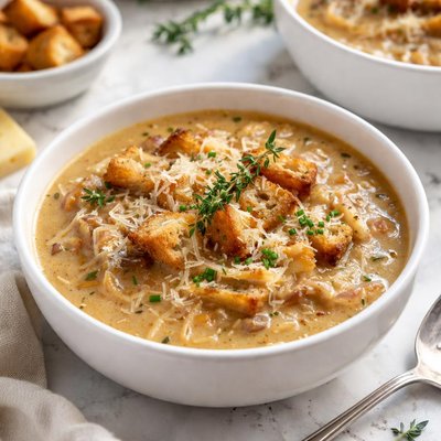 Image of Creamy Swiss Onion Soup