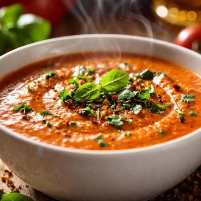 Image of Creamy Tomato and Summer Herb Soup