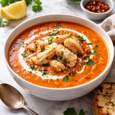 Image of Creamy Tomato Crab Soup